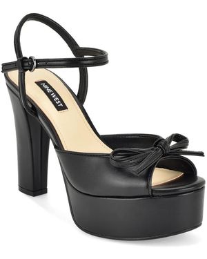 Nine West Nessle Platform Sandal - Black