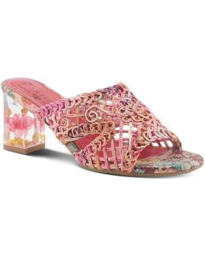 L'ARTISTE Lacy Loops Sandal - Red