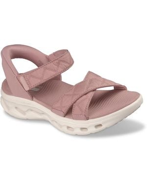 Skechers Hands Free Slipins Go Walk Glidestep 2.0 Cozy Fit Adrienne Sandal - Pink