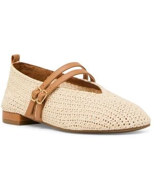 Anne Klein Gavie Mary Jane Flat - Natural