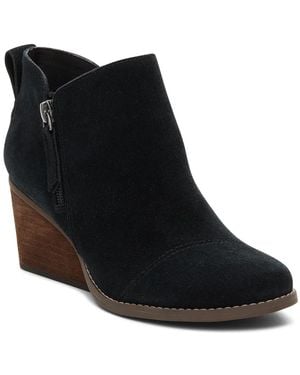 TOMS Goldie Wedge Bootie - Black