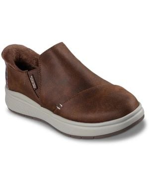 Skechers Bobs Slipins Skipper Wave Stay Snug Slipon - Brown