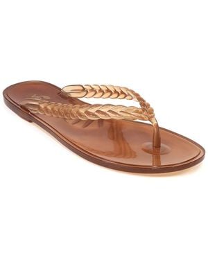 Vegga Shoes Becky Jelly Flip Flop - Brown