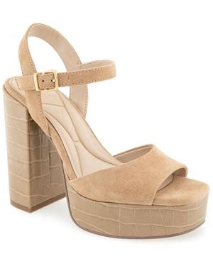 Kenneth Cole Parton Platform Sandal - Metallic