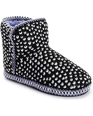 Muk Luks Leigh Bootie Slipper - Black