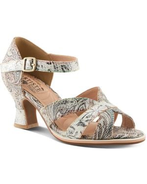 L'ARTISTE Waltz Fleur Sandal - Gray