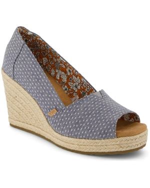 TOMS Essential Wedge Sandal - Blue