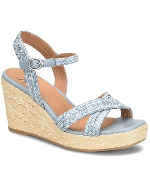 Söfft Newbury Wedge Sandal - Blue