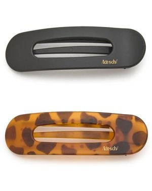 Kitsch Flat Lay Claw Clip Set 2 Ct - Black