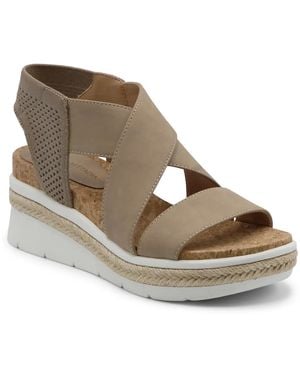 Adrienne Vittadini Carrie Wedge Sandal - Black