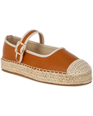 Rag & Co Ostac Mary Jane Espadrille Flat - Metallic