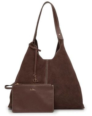 Sam Edelman Charlie Suede Hobo Bag - Brown