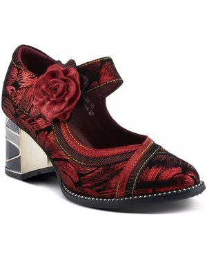L'ARTISTE Beverly Hills Mary Jane Pump - Red