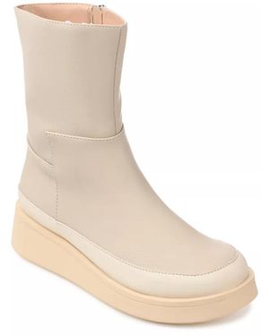 Journee Collection Cristen Wedge Bootie - Black
