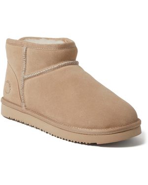 Dearfoams Riverland Bootie Slipper - Natural