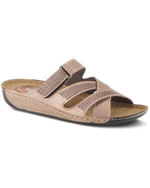 Flexus by Spring Step Karl Wedge Sandal - Brown