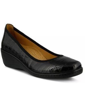 Spring Step Kartii Wedge Pump - Black