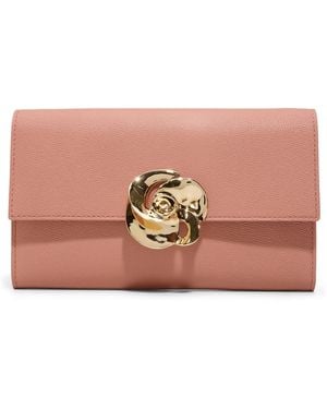 Ted Baker Kira Rose Leather Clutch - Black