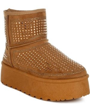 LONDON RAG Xoras Platform Bootie - Brown