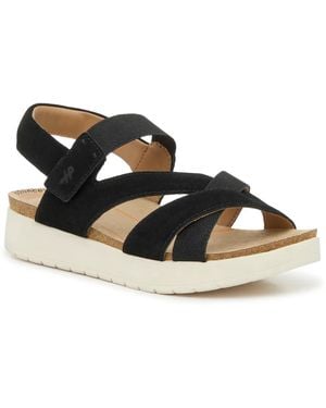 Hush Puppies Wide Width Savoy Sandal - Black