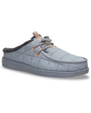 HEYDUDE Wally Slip Camp Slipper - Blue
