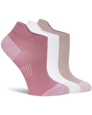 Lemon Powder Tab No Show Socks 3 Pack - Pink