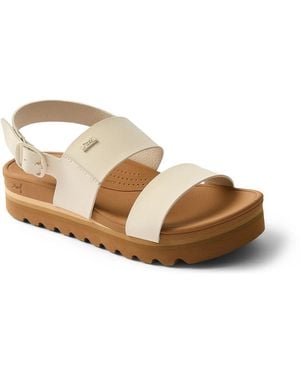 Reef Horizon Hi Buckle Platform Sandal - Metallic