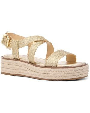 MICHAEL Michael Kors Lynn Espadrille Sandal - Metallic