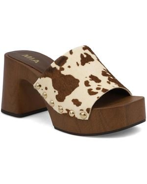 MIA Emmerie Platform Sandal - Brown
