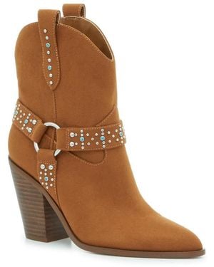 Jessica Simpson Koxia 2 Western Bootie - Brown