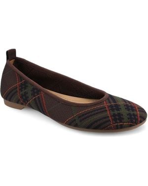 Journee Collection Aria Ballet Flat - Black