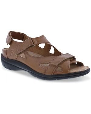 Drew Lagoon Wedge Sandal - Brown