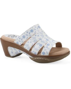 White Mountain Valora Platform Sandal - White
