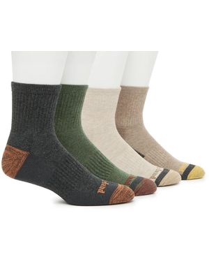 Timberland Performance Cushioned Quarter Socks 4 Pack - Gray