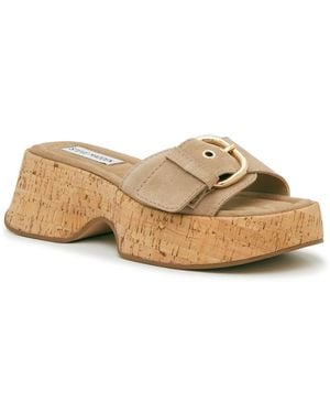 Steve Madden Gaia Platform Sandal - Brown