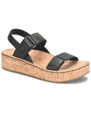 Born Sloan Wedge Sandal - Black