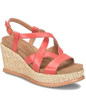 Söfft Devyn Wedge Sandal - Red