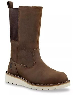 Carhartt Wellington Waterproof Steel Toe Work Boot - Brown