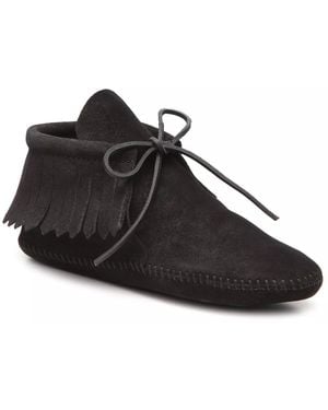 Minnetonka Classic Fringe Western Bootie - Black