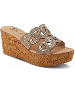 Spring Step Mssteamy Wedge Sandal - Brown