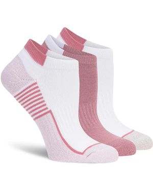 Lemon Walking Powder No Show Socks 3 Pack - Pink