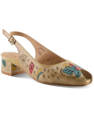 L'ARTISTE Street Peep Pump - Natural