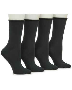 Kelly & Katie Buttersoft Crew Socks 4 Pack - Black