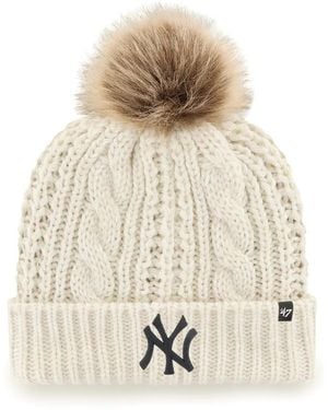 '47 Meeko Cuff Knit Pom Beanie - White