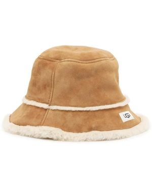 UGG Sheepskin Bucket Hat - Natural