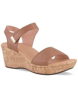 Naot Summer Wedge Sandal - Brown