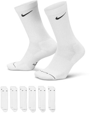 Nike Everyday Elevated Crew Socks 6 Pack - Black