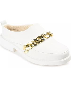Journee Collection Sheah Mule - White