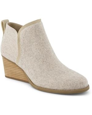 TOMS Kaia Wedge Bootie - Black