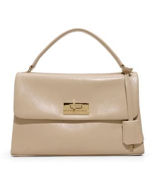 Ted Baker Bethany Leather Satchel - Natural